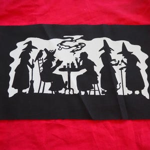 Coven of Witches patch: Screen printed patch | Cotton sew on patch for jacket, jeans | Goth Occult Horror Witch patches by ToothXNail