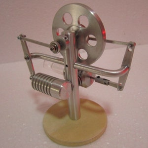 Anniversary gift ,birthday present ,Stirling engine hot air, stirlingmotor handmade aluminium project Educational & Toys Gift