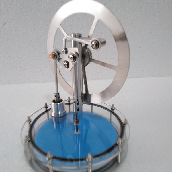 Modelli di educazione motore di stirling Ross Yoke acqua calda, giocattoli di scienza, fatto a mano
