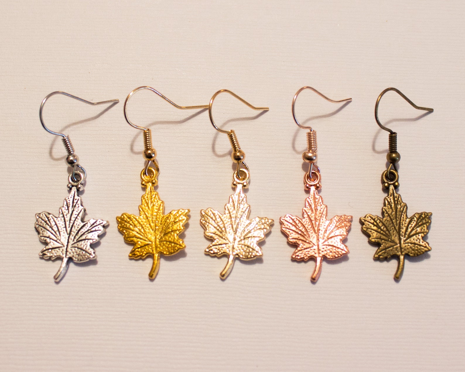 Autumn Leaf Earrings Fall Leaf Earrings Maple Leaf Etsy