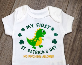 1st St. Patrick's Day Dino-No Pinching