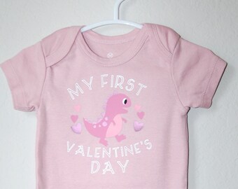 My First Valentine's Day Girl Dinosaur
