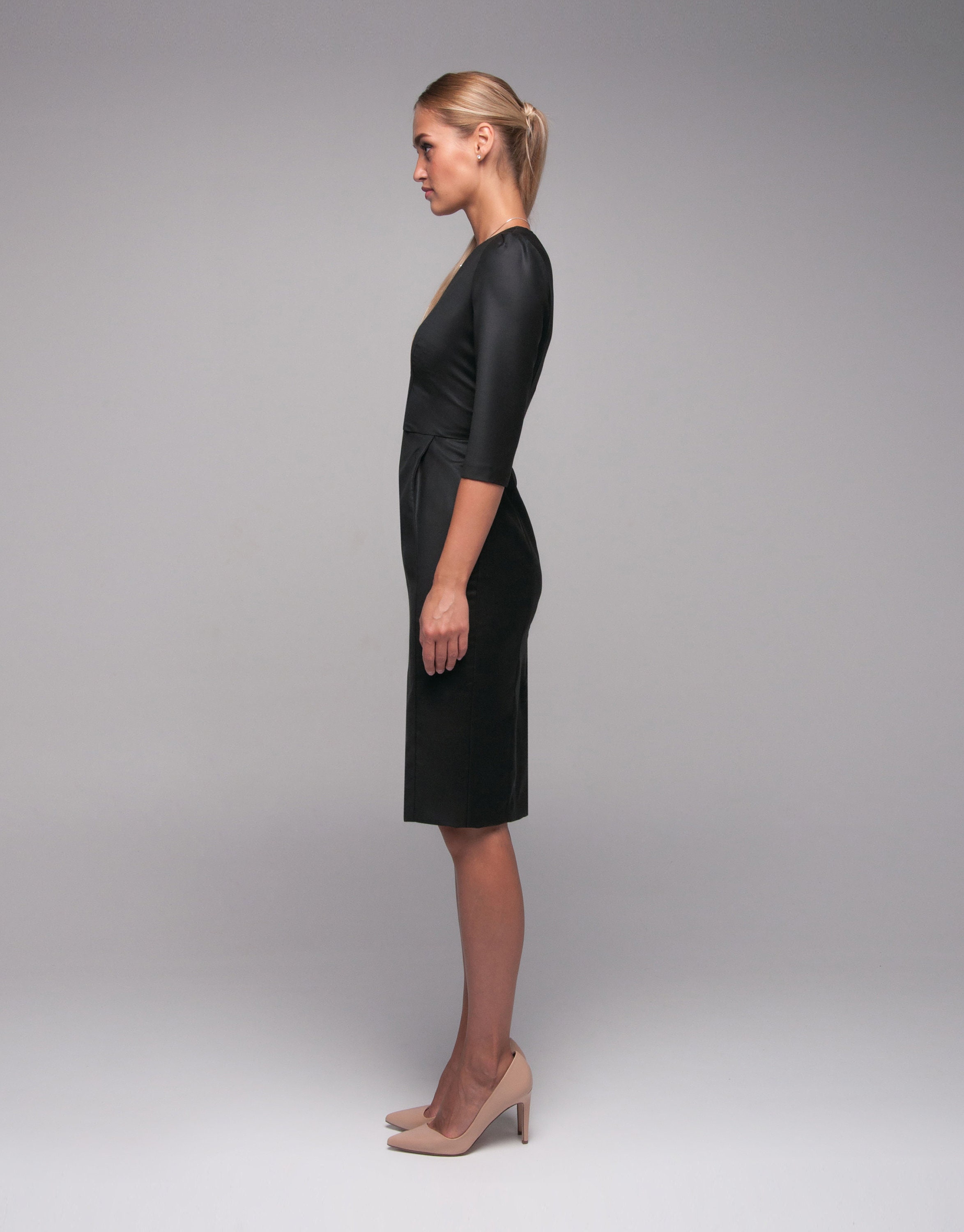 Wool Dress, Office Dress, Little Black Dress, Formal Dress, Business