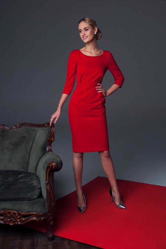 red dress office