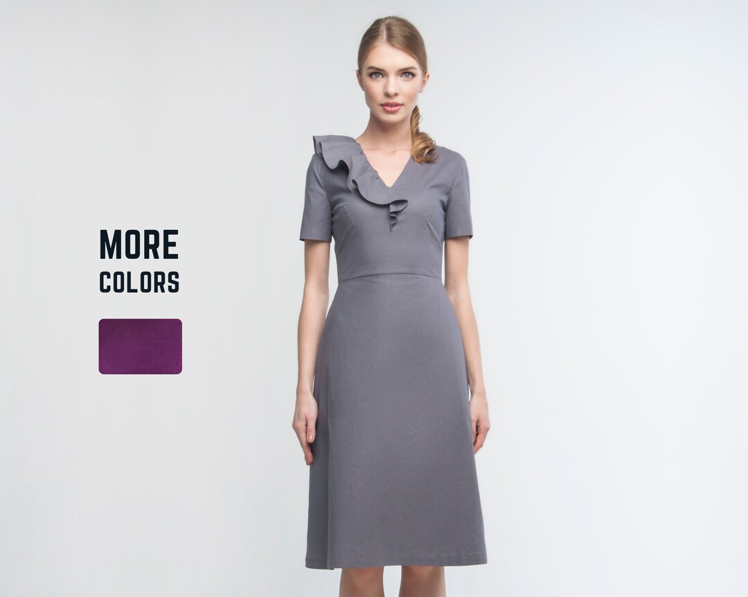 Gray Wedding Guest Dress Occasion Dress Luxury Concert - Etsy