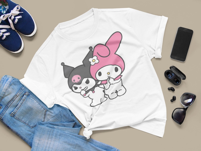 T-shirt Kuromi & My Melody | Etsy