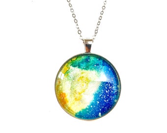 Blue and Yellow Necklace