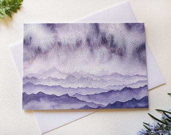 Misty Mountains Card