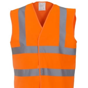Reflecterend reflecterend vest met hoge zichtbaarheid en print &#39;CAUTION CYCLIST&#39;, 11 kleuren en 6 maten