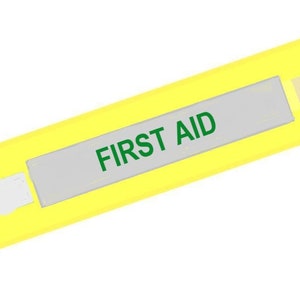 Printed &quot;FIRST AID&quot; Reflective Armbands Wide Reflective Sports Safety Hi Visibility Walking ID  Yellow