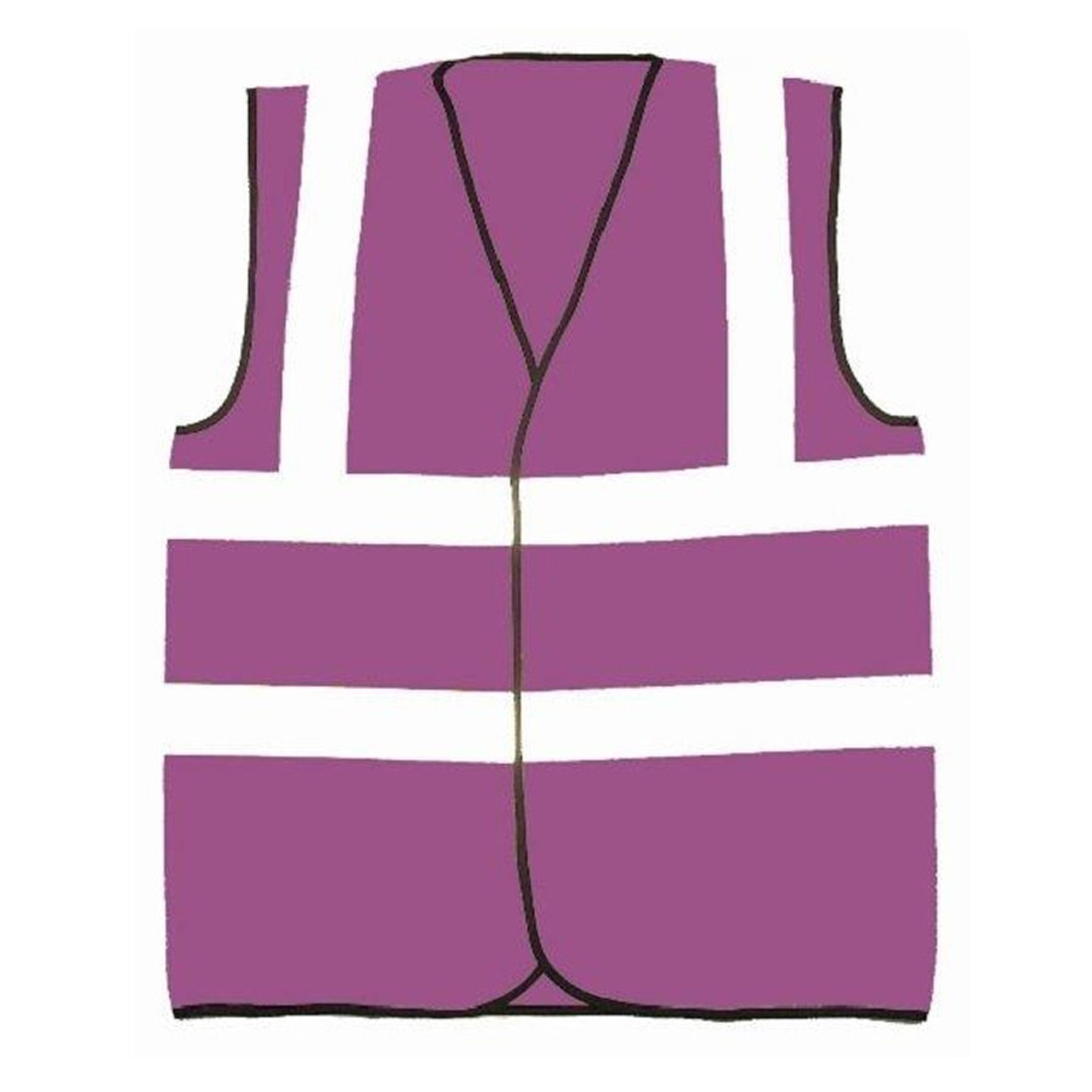 Purple Safety Reflective Hi Visibility Vest, 6 Sizes, Riding, Hen