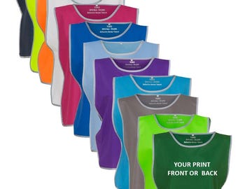 Printed Tabard/Bib Reflective Trim Adult and Child Sizes