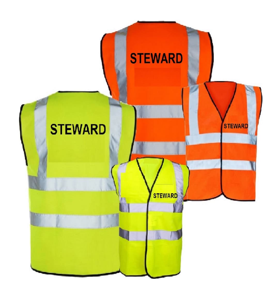 10 Gilet Di Sicurezza Gialli Riflettenti - Unisex, Alta Visibilità Per Lavori E Sport Notturni - Foto 7