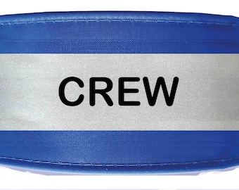 Hi-Vis Reflective CREW Armband: Waterproof Polyester, 5 Colors