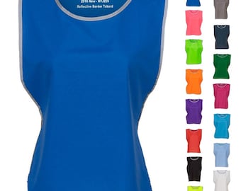 Printed Reflective Trim Tabards Bibs Choice of Colours Adult