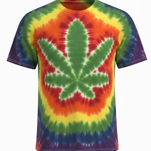 Pot leaf marijuana cannibus Tie Dye T-Shirt Tye Die FREE SHIPPING You choose colors and size!!