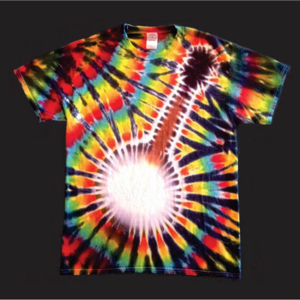 Handmade Banjo Tie Dye Shirt tye die FREE SHIPPING