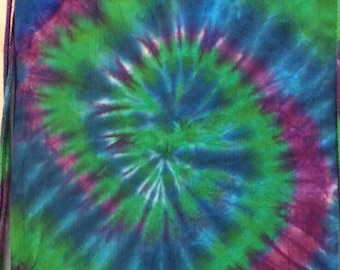 Plecak bawełniany ze ściągaczami Tie dye Tie dye