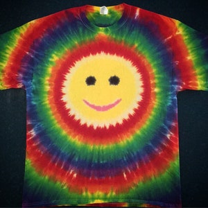 Smiley Face Tie Dye Shirt tye die FREE SHIPPING