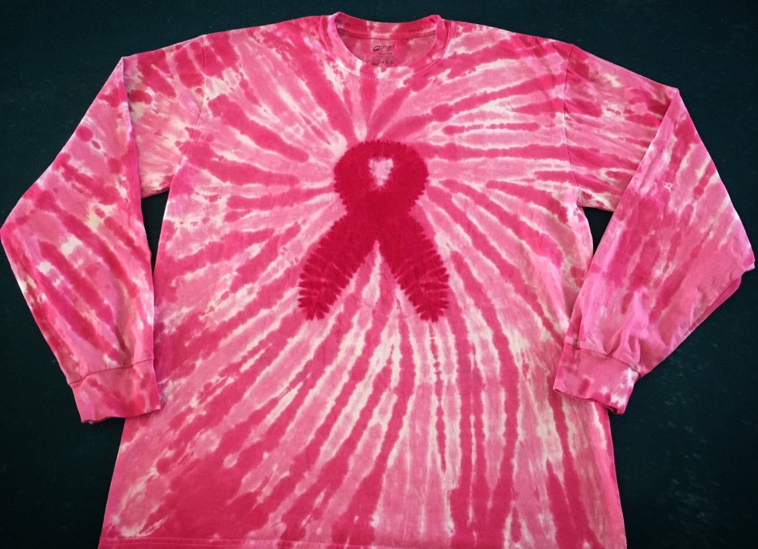 Breast Cancer Awareness Tie Dye T Shirt FREE SHIPPING Tye Die Etsy