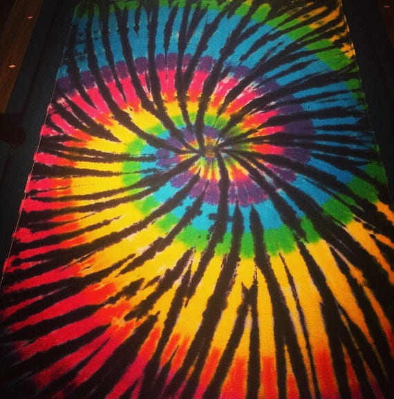 Large Tie Dye Beach Towel FREE SHIPPING tye die
