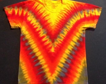 Handmade Tie Dye Vee T-Shirt shirt tye die Free Shipping!