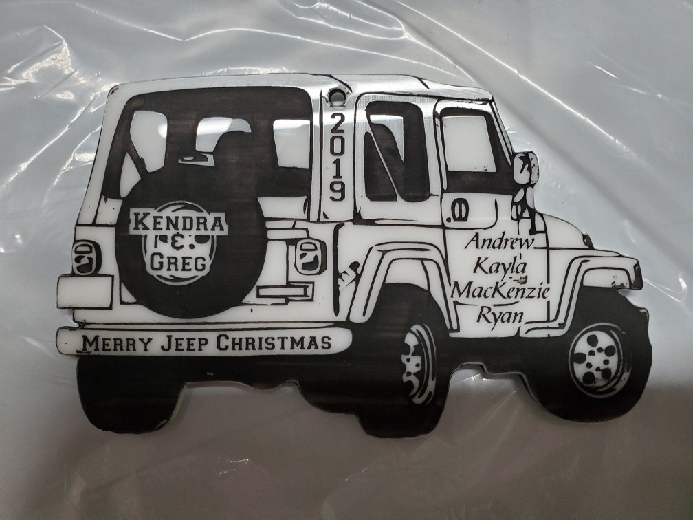 JEEP Christmas Ornament Etsy