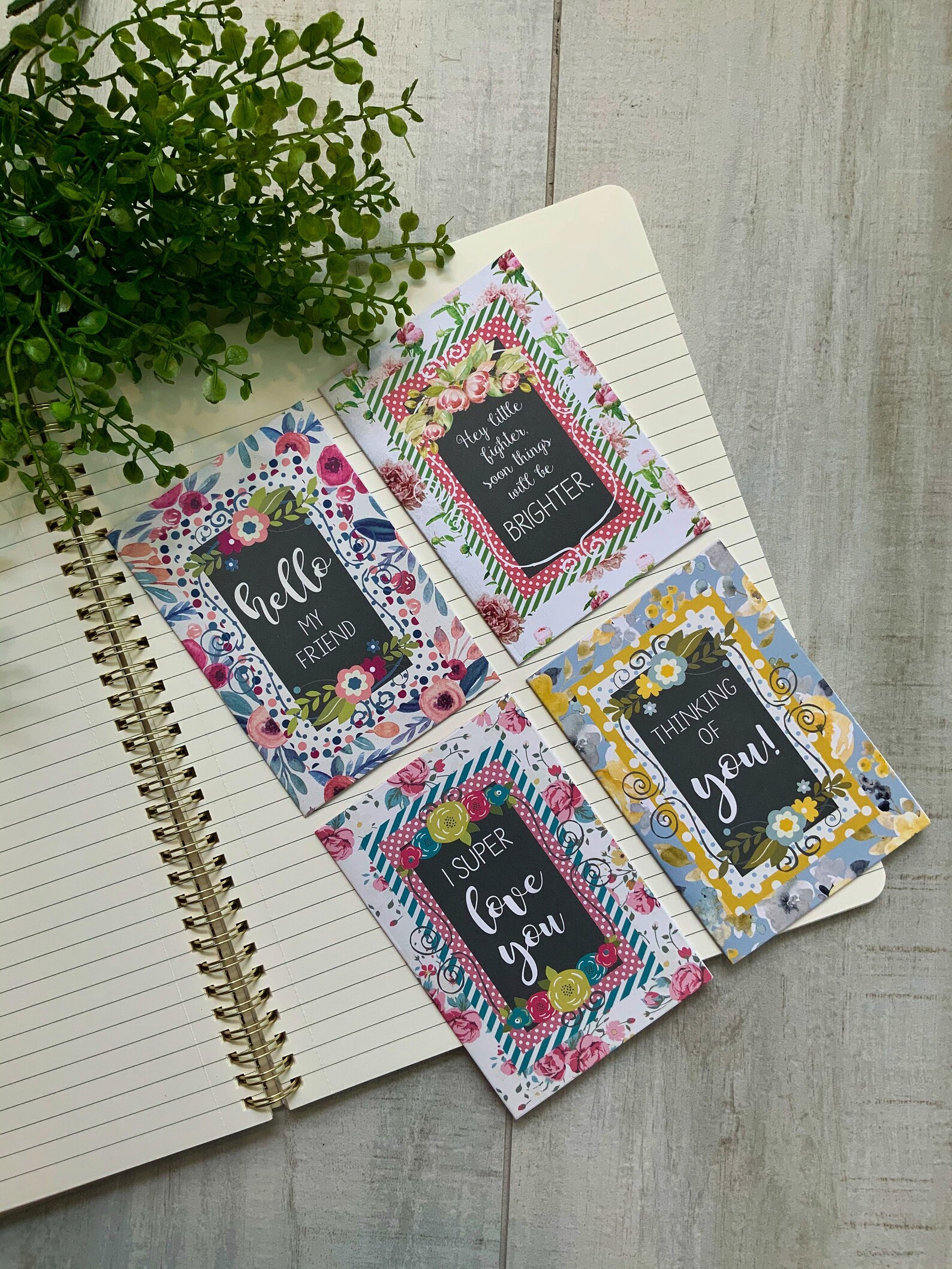 Boxed Greeting Cards Blank Inside Thank You Cards I Love  Etsy