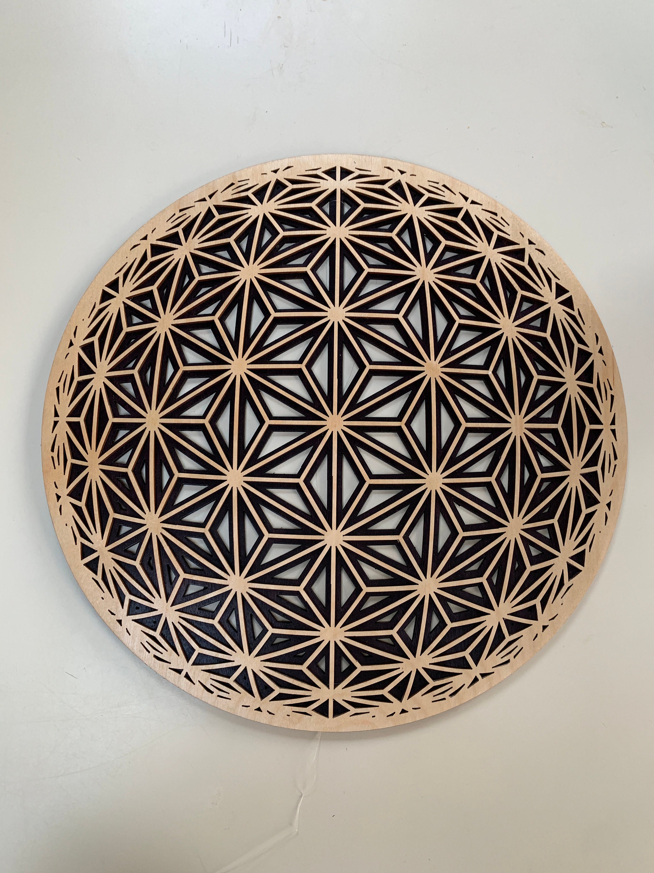 Spherical Asanoha | Optical Illusion | Sacred Geometry