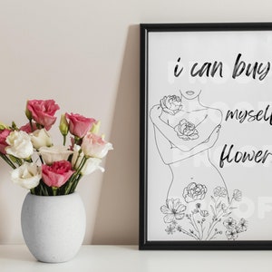 Digital Download Buy Myself Flowers