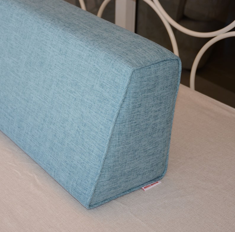 Micama™ Wedge Bolster Cover. Linenturquoise. Etsy