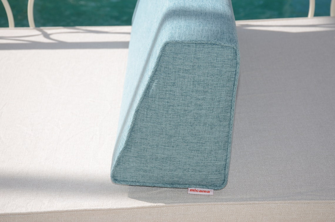 Micama™ Wedge Bolster Cover XL extra Long. Linenturquoise. Etsy