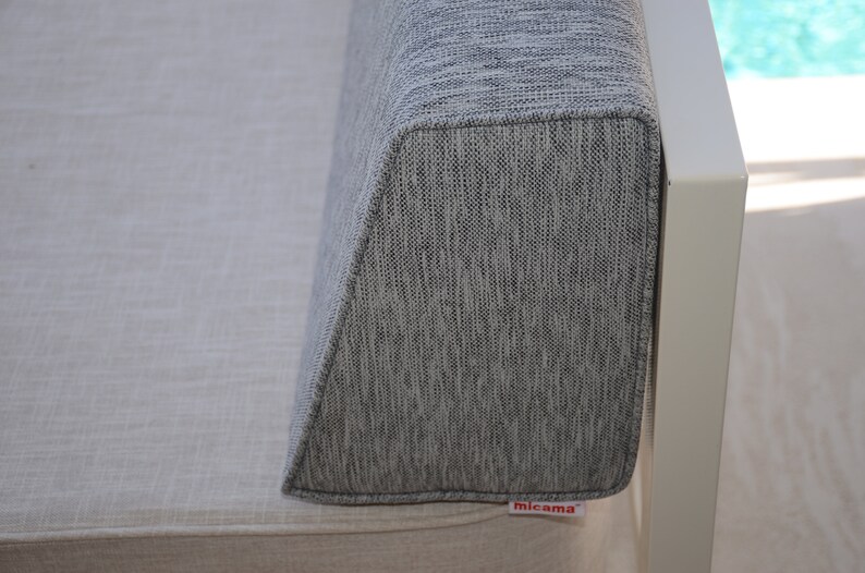 Daybed Wedge Bolster Foam and Cover. PlatinumGrey. Etsy