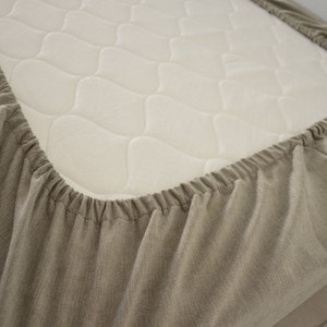 micama™ Daybed Fitted Cover Twin XL. Linen-Bleach-White. image 4