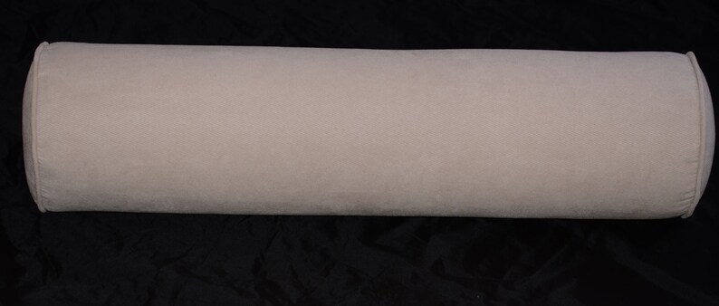 Twill-Natural. 8 Round X 30 long Round Bolster Pillow Cover