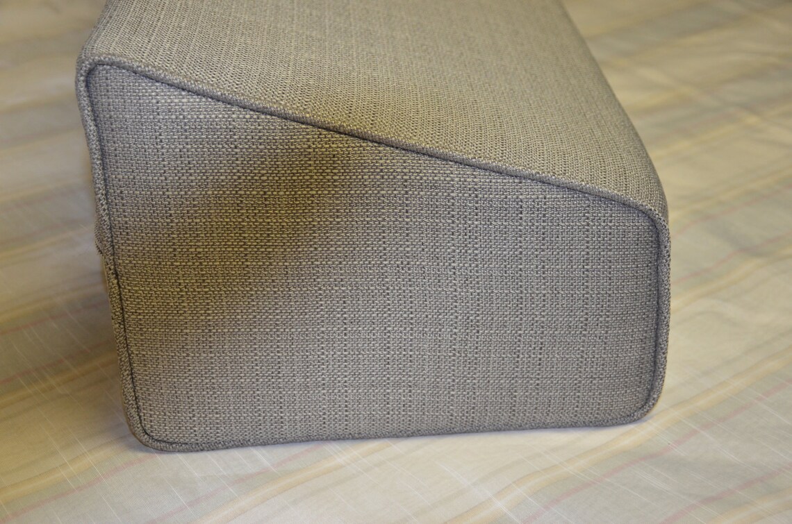 Daybed Wedge Bolster Cover XL extra Long Linen Silver Grey Etsy