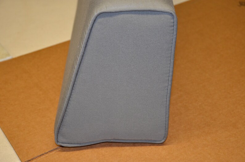 Sunbrella Wedge Bolster Foam and Cover Sunbrella-Canvas-Black.