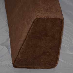 micama™   Daybed Wedge Bolster Cover. Antique-Velvet-Chocolate.