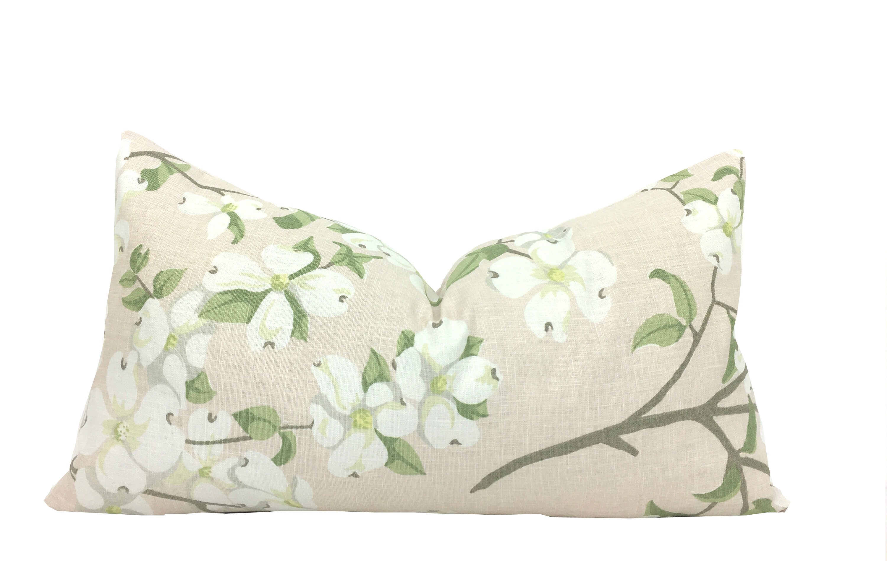 Blush Pink Floral Pillow Cover LUMBAR Sizes Blooming Etsy