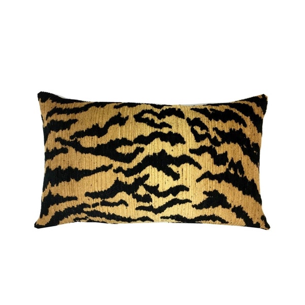 Black Lumbar Pillow Etsy