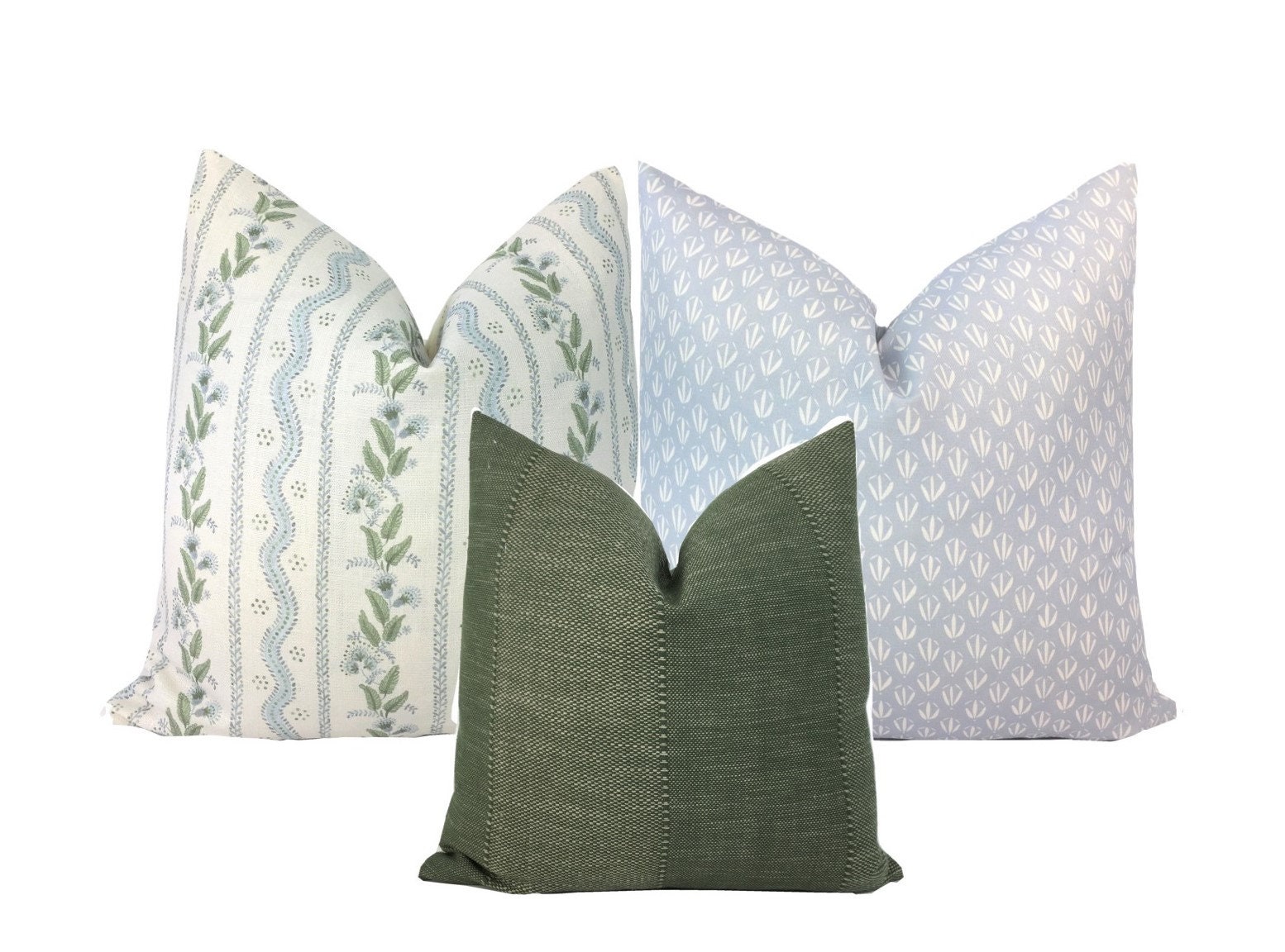 New multi green throw pillows. Beautiful for any part of your