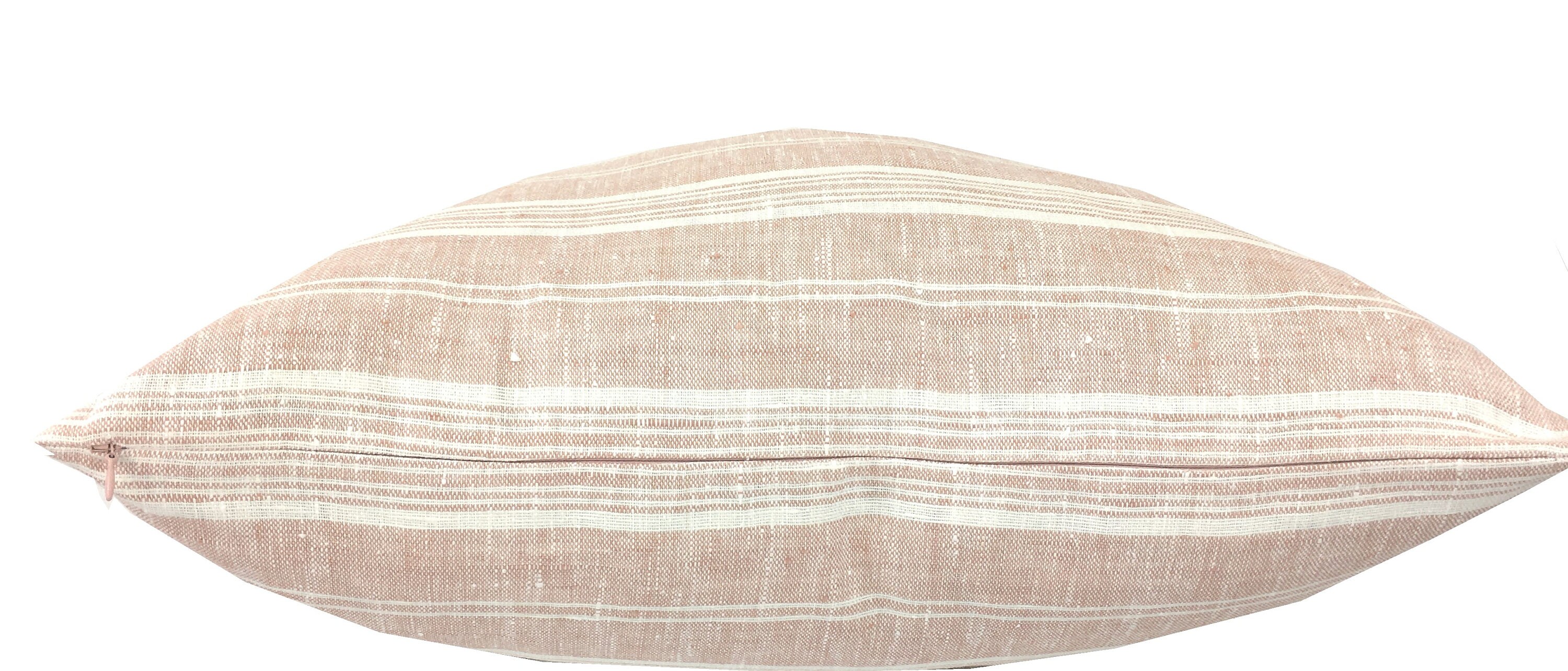 Rosy Pink Boho Pillow Cover Linen Farmhouse Vintage Etsy