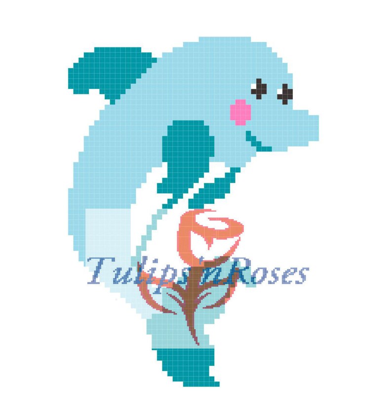 Dolphin Crochet Graph Sea Creatures