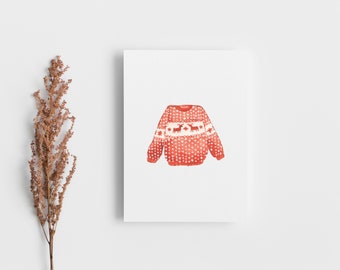 Sweater Weather Holiday Greeting Card