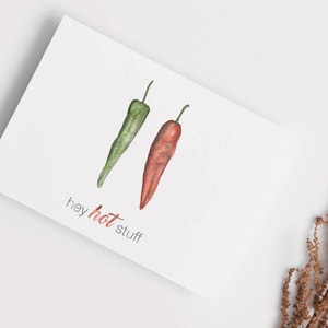 Red and Green Chile Card / New Mexico greeting card