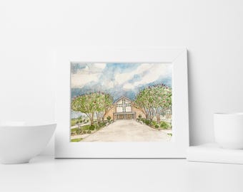 Our Lady Queen of All Saints Church, Ville Platte Louisiana Art Print