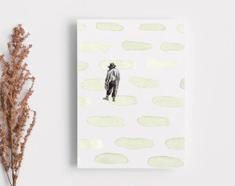 Lone Cowgirl / Blank Greeting Card and Art Print