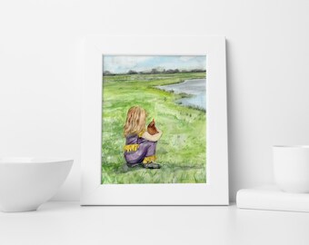 Courir de Mardi Gras Art Print- Titled "Spared"