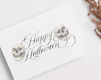 Happy Halloween Blank Greeting Card