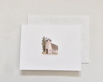 San Isidro Church, Tesuque, New Mexico / Blank Greeting Card and Art Print
